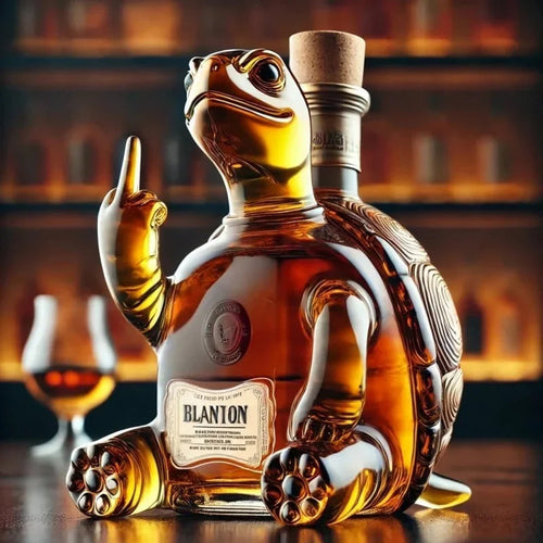 10oz Funny Middle Finger Animal Whisky Decanter Glass, Creative Duck, Turtle & Dog Bar Decor Bottle