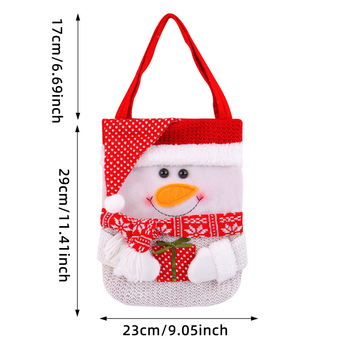 Christmas Cute Style Deer & Snowman Gift Bag