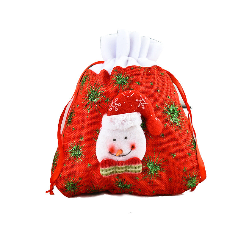 Christmas tote bag gift apple decoration 3D gift printed gift bag